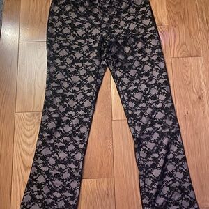 Elegant Black Lace Women's Pants